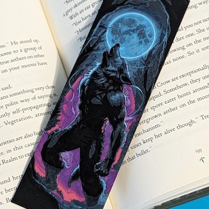 3D Printed Werewolf Bookmark: Fantasy Book Lover Gift