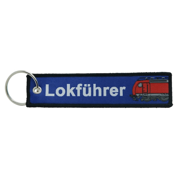 Fabric keychain "Locomotive driver"