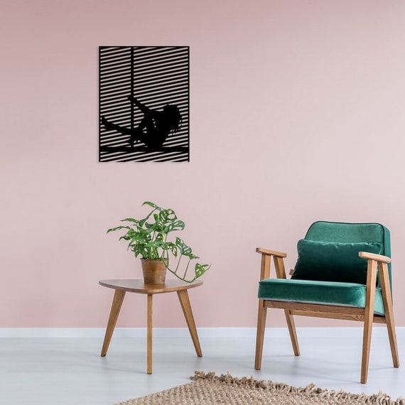 Woman Metal Wall Art Bathroom Wall Decor Bedroom Wall Decor Etsy