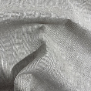 The Linen Salton. Style No. 17. The Couture Fabric, cut by the metre - Luxury beige linen fabric.