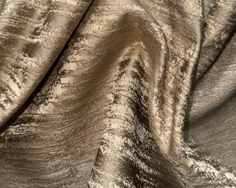 The Gold Stella. Style No. 52. The Couture Fabric, cut by the metre - Luxury gold shiny textured fabric.