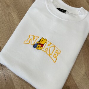 Pooh sweatshirt Embroidered hoodie birthday Valentine’s Day gift for friend girlfriend Pooh