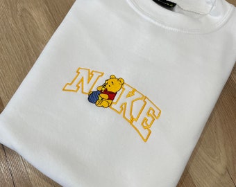 Pooh sweatshirt Embroidered hoodie birthday Valentine’s Day gift for friend girlfriend Pooh