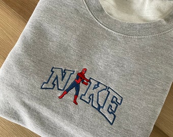 Spider sweatshirt Embroidered hoodie birthday gift for her friend girlfriend him boyfriend