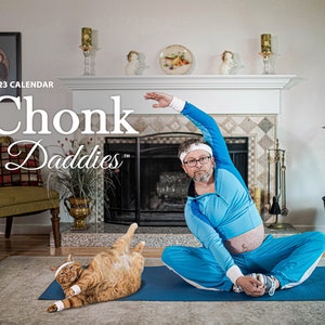 Chonk Daddies Novelty Cat Calendar 2023 - Wall Calendar | Funny Gifts | Gag Gifts | Birthday Gifts | Weird Gifts | Mothers Day | Cats