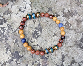 Down to Earth - An All-Natural Gemstone Bracelet for GROUNDING