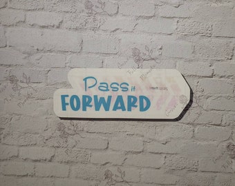 Pass It Forward : christian stickers; singles or bulk; available in clear, vinyl, & thick paper varieties