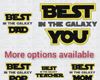 Best in the Galaxy - scifi styled vinyl Decal/sticker for your favorite person