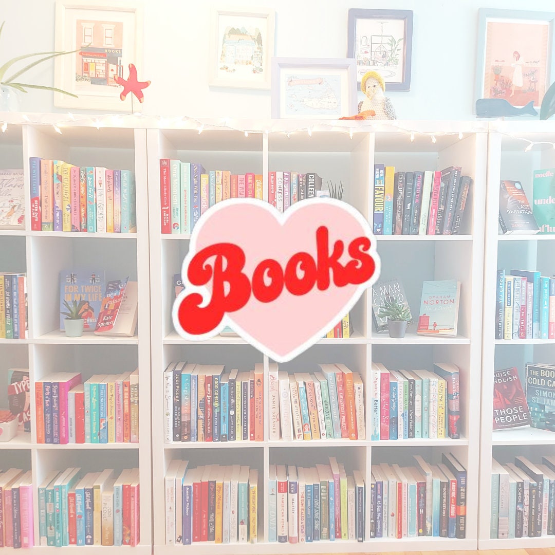 LOVE BOOKS Sticker Book Heart Sticker Book Lover Sticker reading