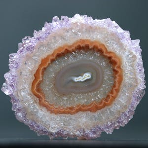 Large Amethyst Stalactite Slice Cabochon February Birthstone Stress Relief Healing Crystals Wire Wrapped Jewelry Supply