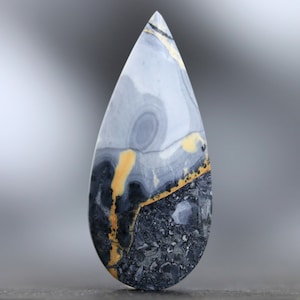 Maligano Jasper Teardrop Cabochon Natural Untreated Stone