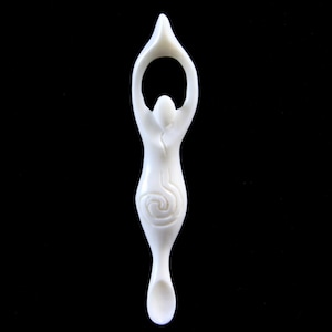 Goddess Cabochon Bone Carving Fertility Symbol