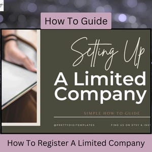 Guide de configuration d'une société à responsabilité limitée : cours en ligne PDF et PowerPoint - Comment enregistrer une société anonyme sur Companies House