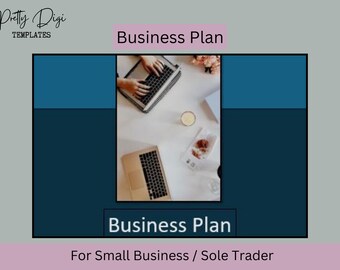 Small Business Plan Template: Includes Cash Flow & Budget (Digital Download)