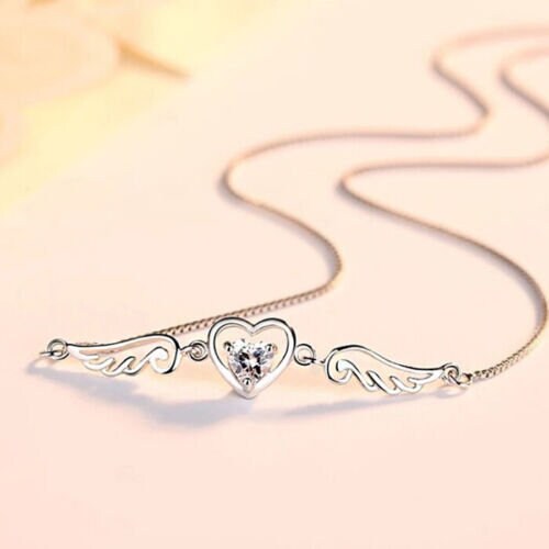 WithLoveSilver 925 Sterling Silver Skull Hand Holding Angel Wings Pendant - Gothic Jewelry With Black Velvet Pouch