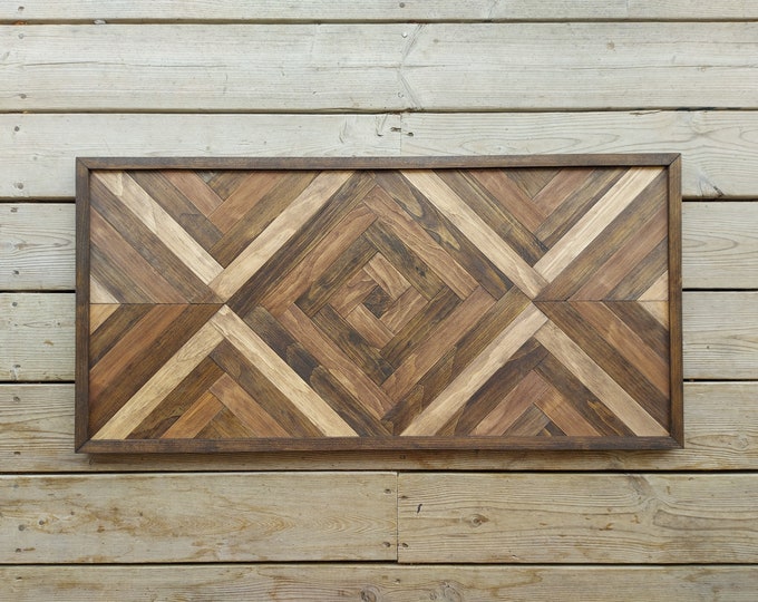 Geometric Wood Wall Art - Wood Wall Art