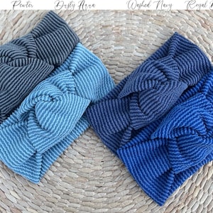 Ribbed Knot Headband: Adjustable Handmade Headband Bild 5