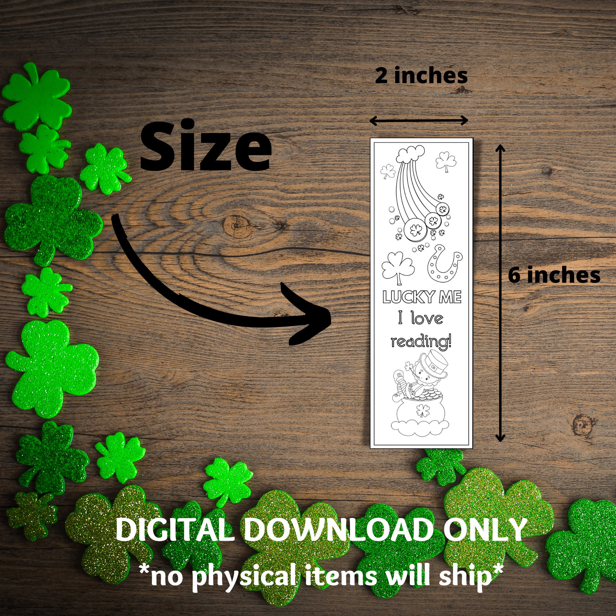 st patricks day bookmarks printable