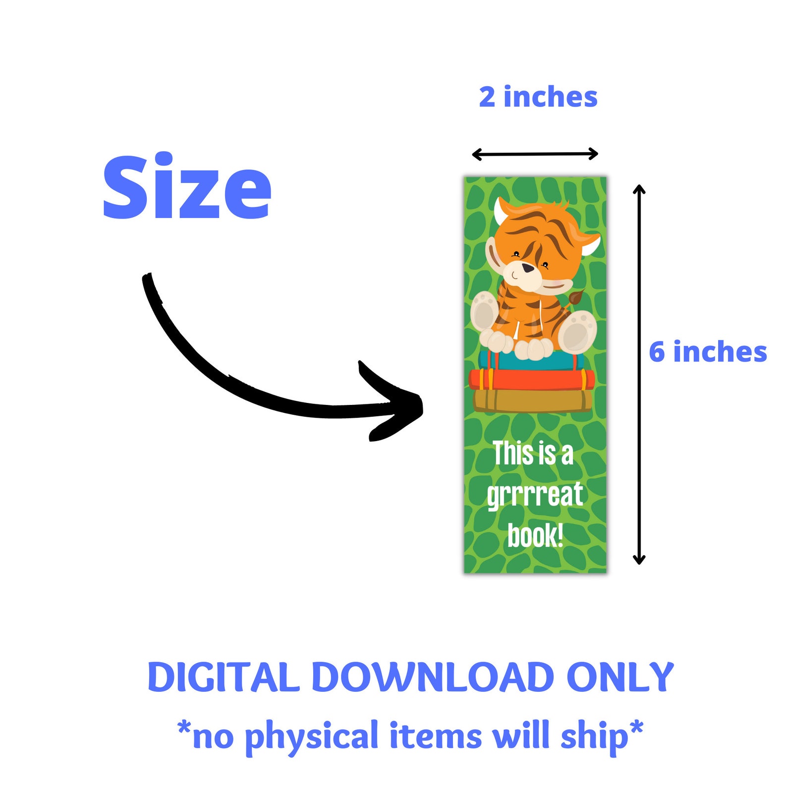 Printable Safari Bookmarks, Bookmarks for Kids, Safari Animal Bookmarks