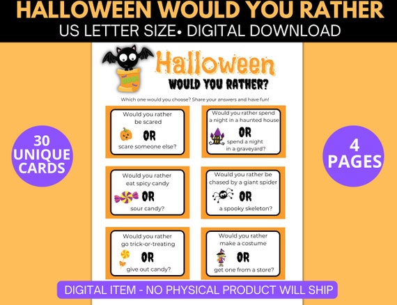 Halloween Would You Rather Game 
