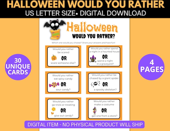 Halloween Would You Rather Game 