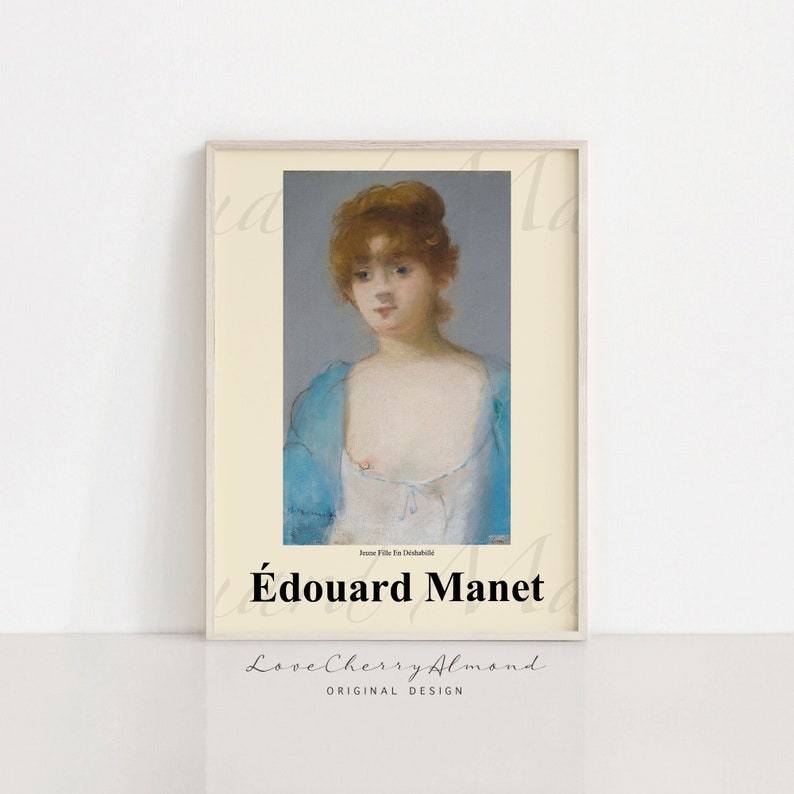 Édouard Manet jeune Fille En Déshabillé Printable - Etsy