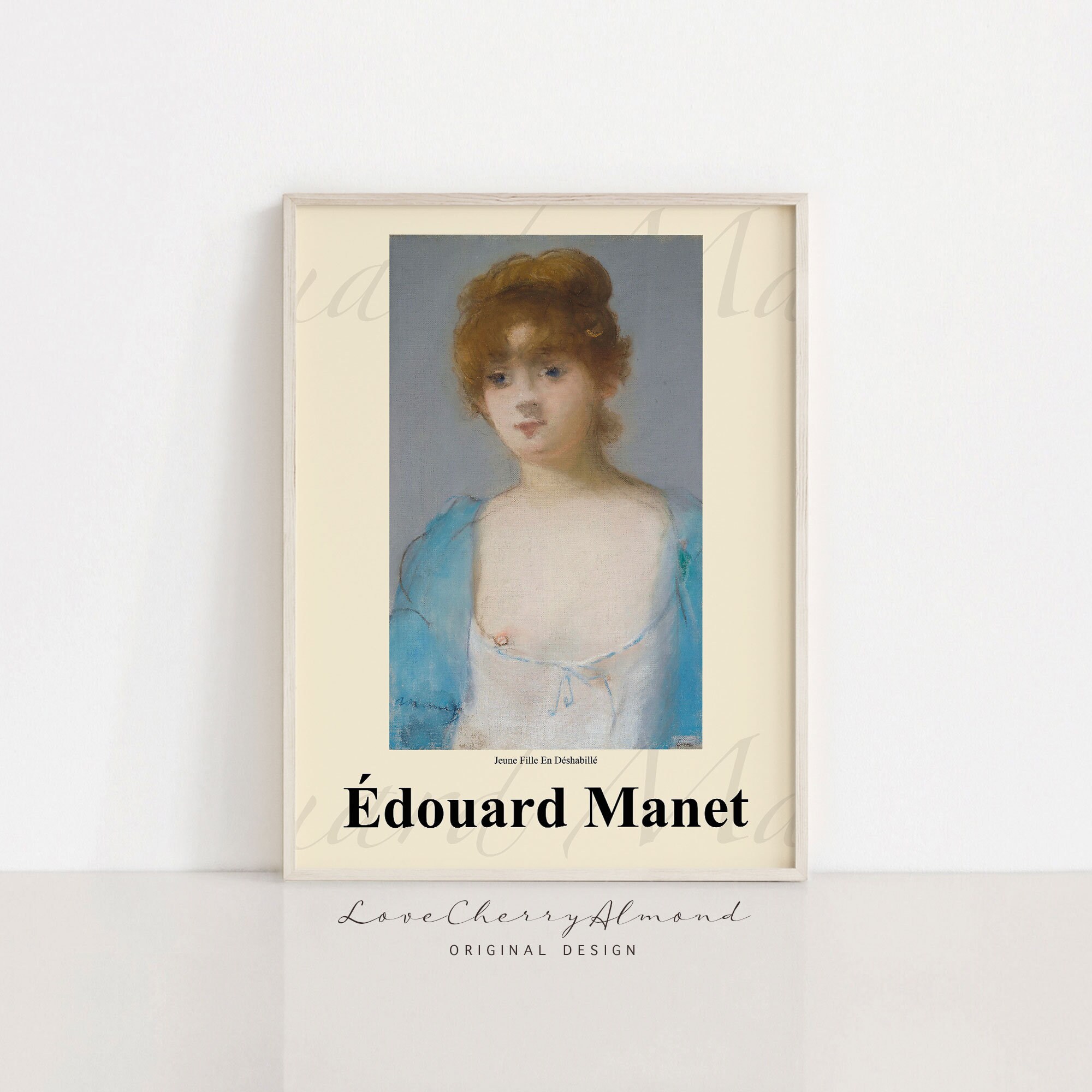 Édouard Manet jeune Fille En Déshabillé Printable - Etsy
