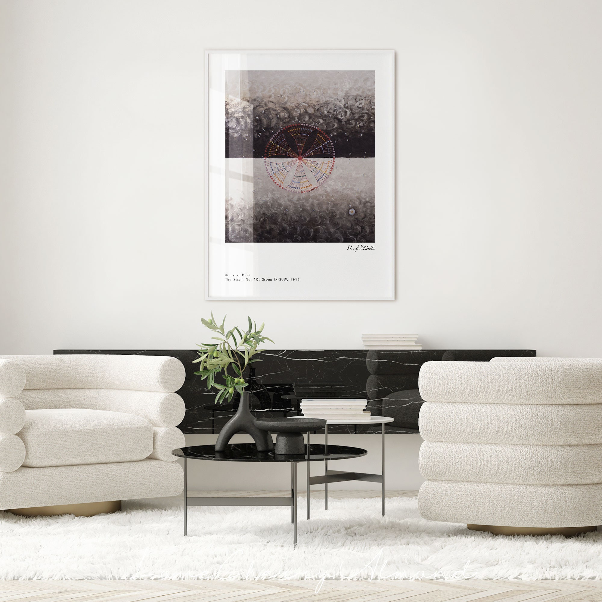 Hilma Af Klint Print Abstract Printable Wall Art, Naturalism Eclectic