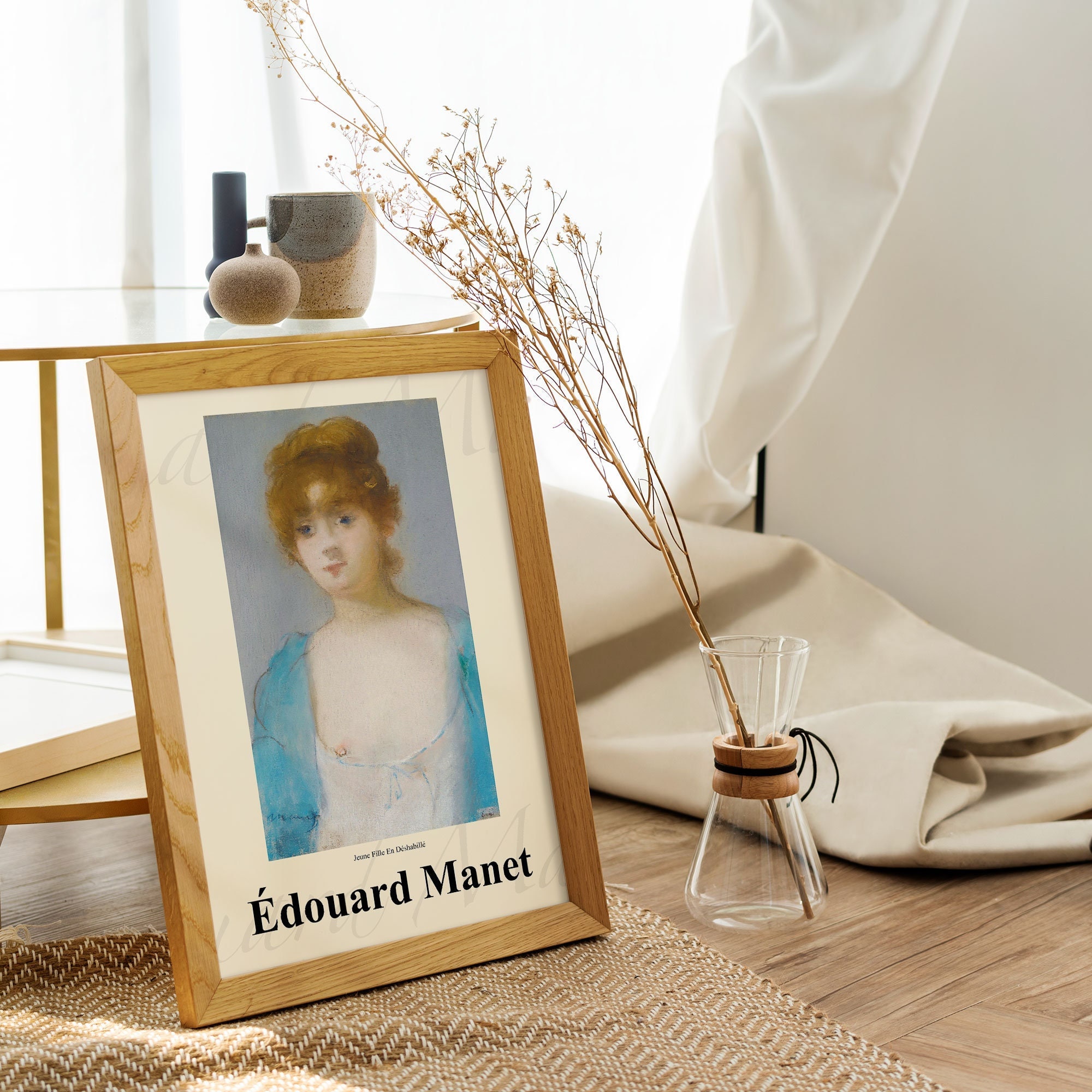 Édouard Manet jeune Fille En Déshabillé Printable - Etsy