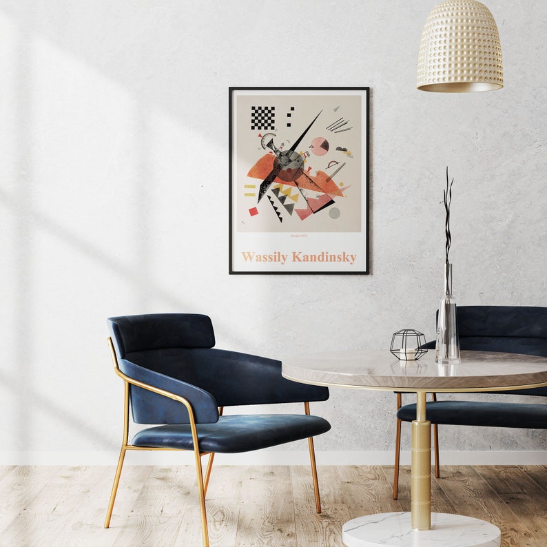 Wassily Kandinsky orange Printable Poster Digital Etsy