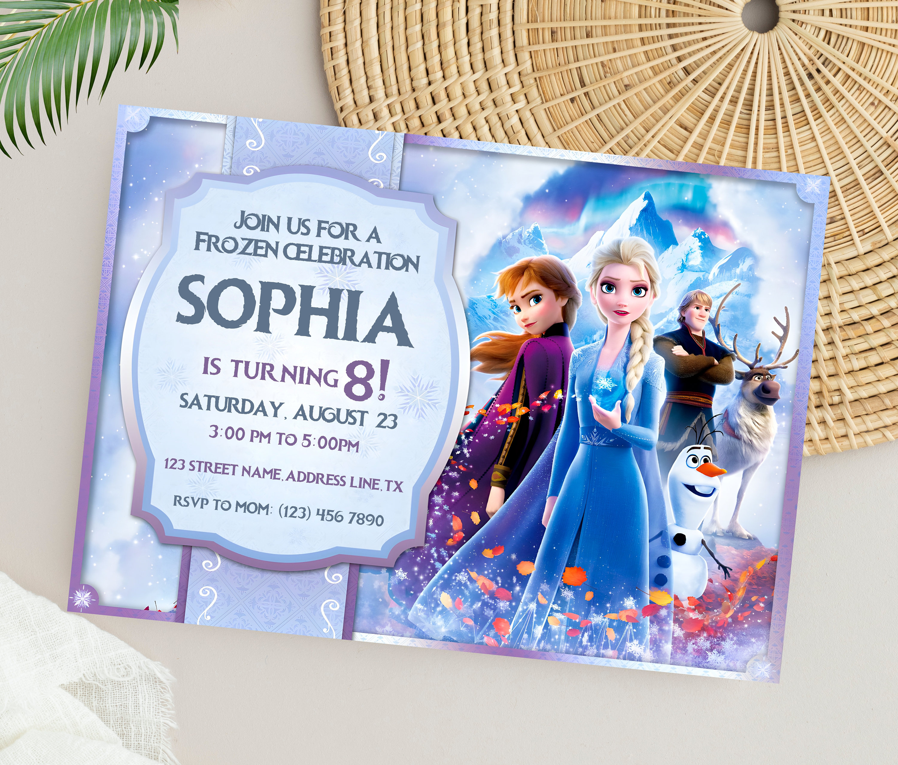 Frozen Year Birthday Invitation Ireland