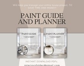 Home Paint Color Guide| Home Paint Color Planner| Home Renovation Planner| Paint Palette| Home Building Checklist| Interior Design Planner