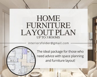Furniture Layout 2D Plan Design| Custom Furniture Placement| Floor Plan Design Service| Interior Design| Space Planning| EDesign