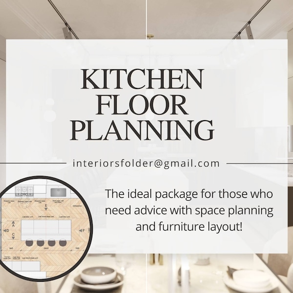 2D Kitchen Floor Plan| Furniture Placement| Custom Floor Plan Design Service| Interior Design| Furniture Layout| Space Planning
