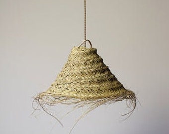 straw hanging light, Moroccan hanging lamp, Lamp shade, Rattan Lamp Shade, Rattan Pendant Light