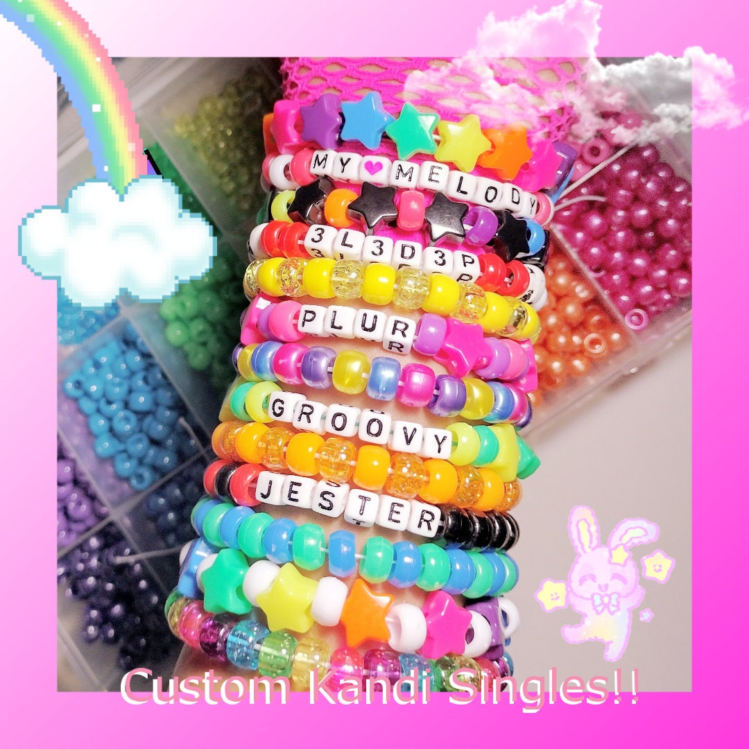 1 5 10 15 20 25 Kandi Bracelet Random Selection of Colors and