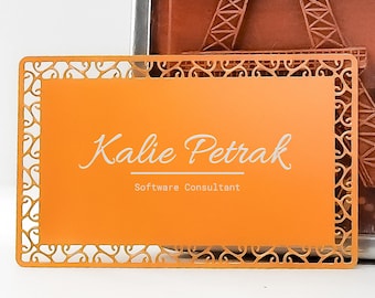 Aluminum Business Card; Black Metal Card; Gold Metal Card; Metal Business Card; Engraved Metal Card; Black Business Card; Gold Business Card