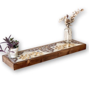 Entrance furniture · Hallway · Floating hall console · Wooden and tile shelf · Floating console · Wooden hall furniture
