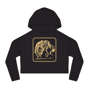Banishment Cropped Hooded Sweatshirt by Baba Yaga Magick