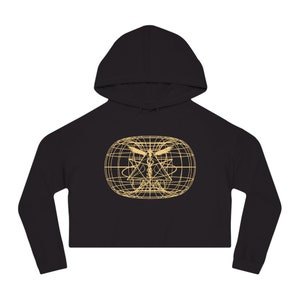 Energy Cleansing Cropped Hooded Sweatshirt by Baba Yaga Magick