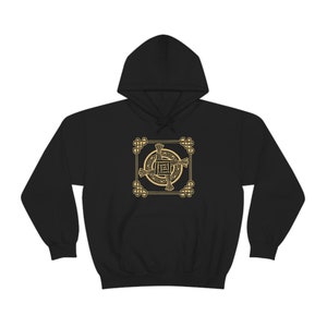 Brigid&#39;s Cross Hooded Sweatshirt by Baba Yaga Magick