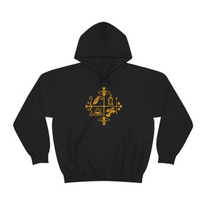 Hoodoo Gold Hooded Sweatshirt by Baba Yaga Magick