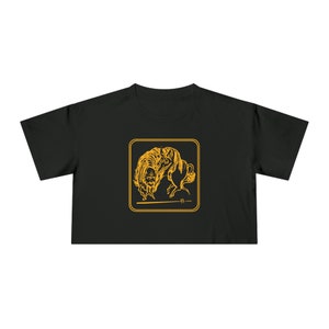 Banishment Gold Crop Tee by Baba Yaga Magick