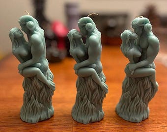 Cernunnos and Beltane Sculpted Candle