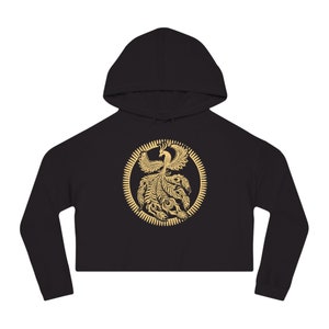 Phoenix Cropped Hooded Sweatshirt by Baba Yaga Magick