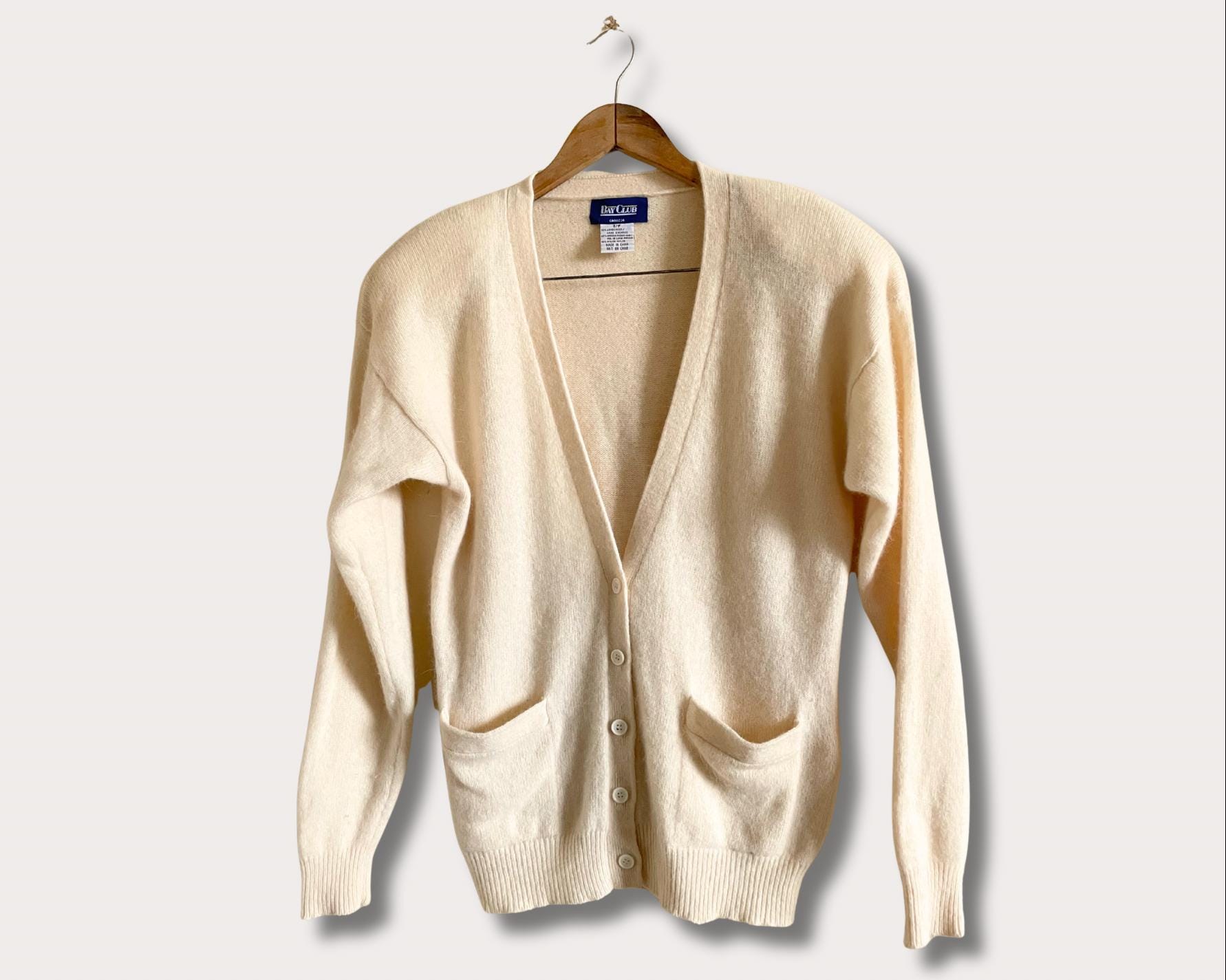 Lambswool Cardigan - Etsy Canada