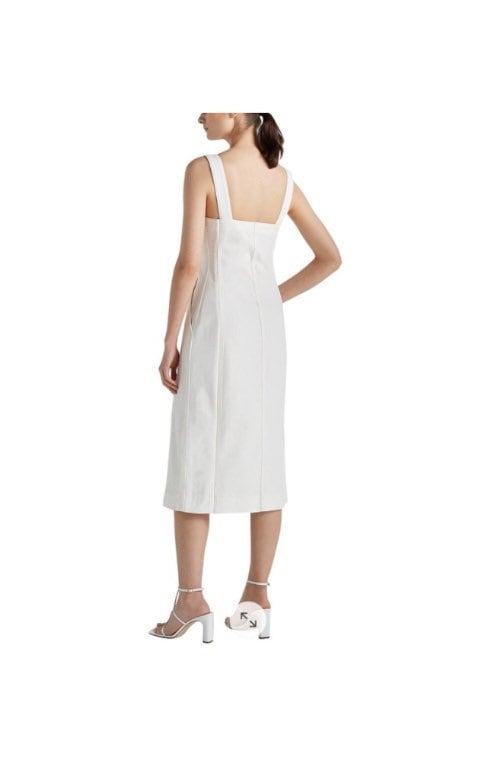 club monaco denim dress Club Monaco Cotton Poplin Midi Shirt Dress - Navy