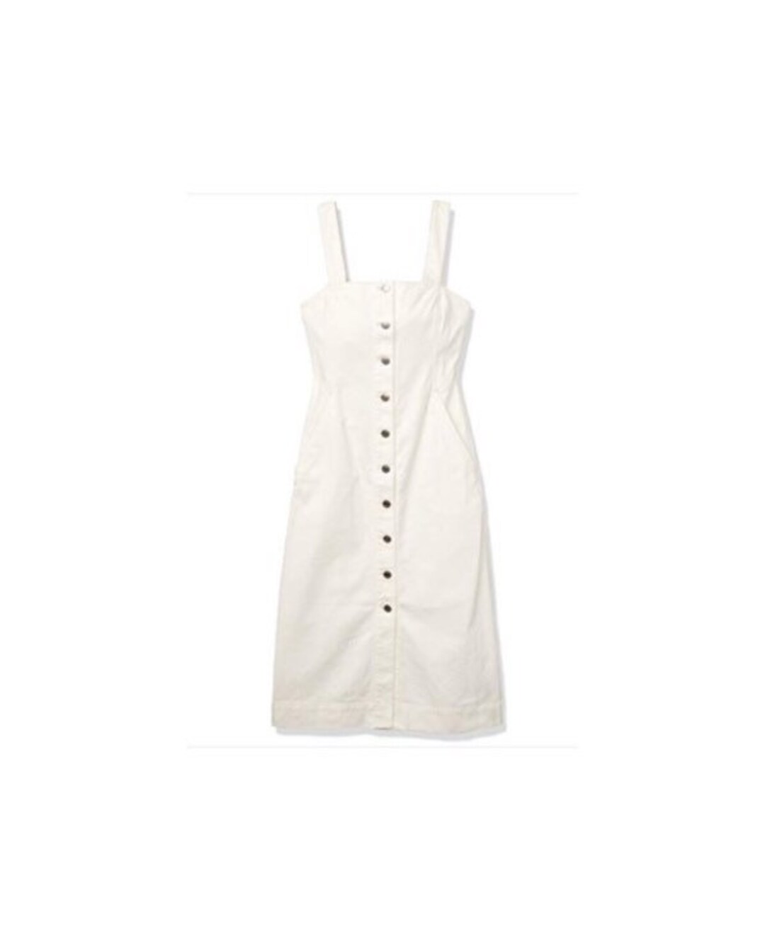 club monaco denim dress Club Monaco White Denim Dress, White Denim Dress, Sleeveless Denim Dress