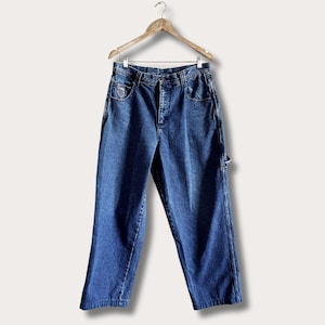 Vintage Carpenter Rustler Jeans / Blue Denim Carpenter Pants