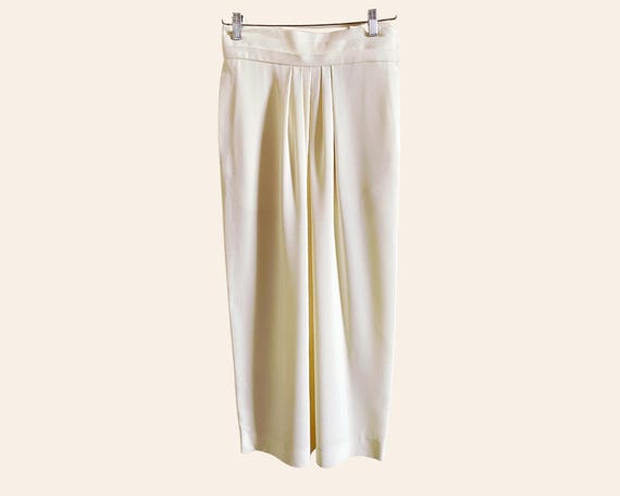 Perry Ellis, Archival Vintage Perry Ellis Portfolio Column Skirt - 90s Marc Jacobs era | 90s Maxi Skirt Designer Wedding Minimalist | Carolyn Bessette
